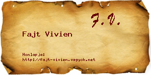 Fajt Vivien névjegykártya