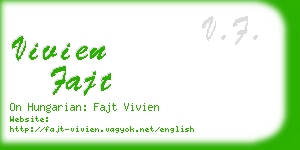 vivien fajt business card